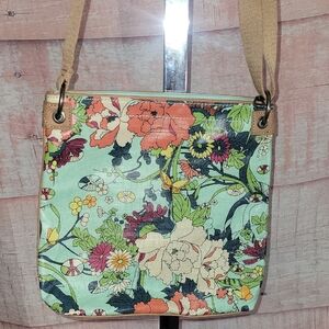 Sakroots Seafoam Floral Crossbody Purse